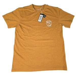 Alpine Design T Shirt Mens Small Graphic Tee Hike Golden Honey NWT